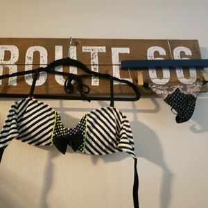 SO Bikini top sz S w free Thong Candies bottom